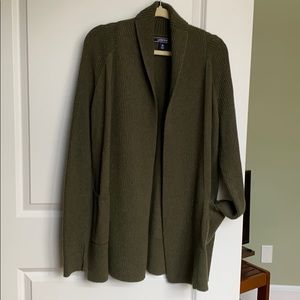 Lands’ End Cardigan - Green - Medium